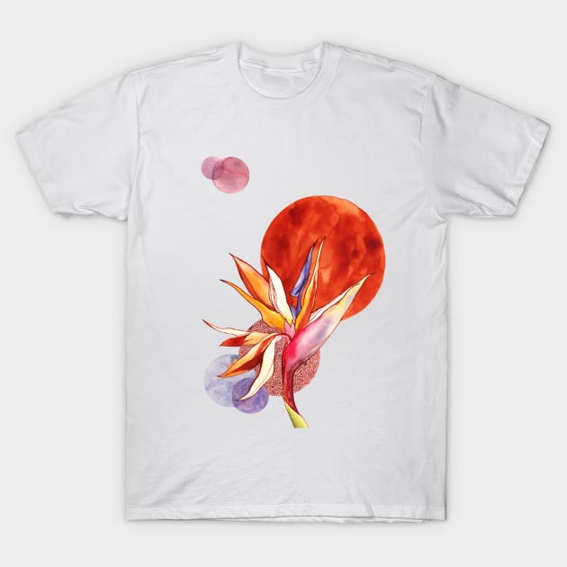 Bird of paradise T-Shirt by Alla_LSK